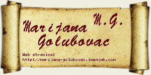 Marijana Golubovac vizit kartica